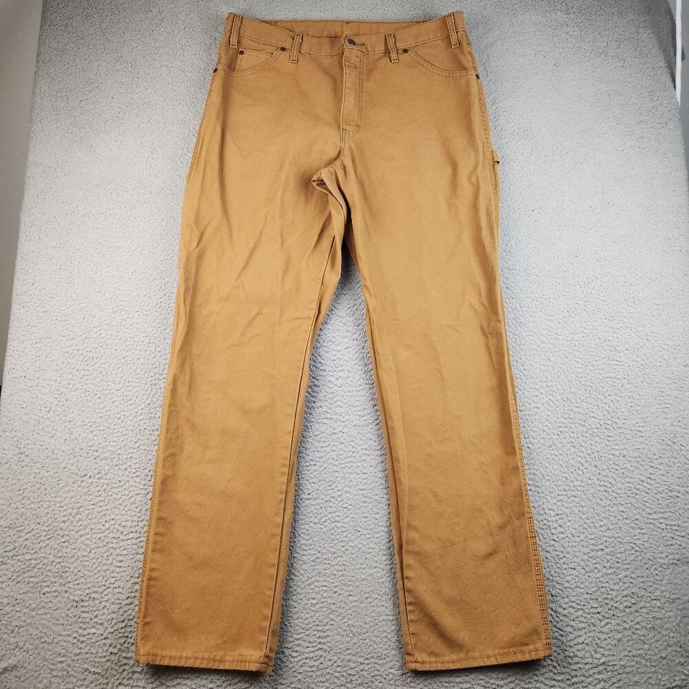 Dickies Carpenter Pants‎ Mens 36x34 Brown Straight Leg Workwear Utility Cotton